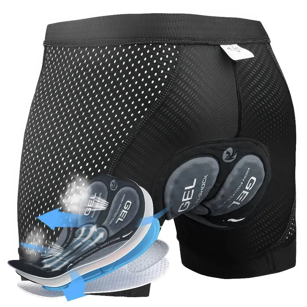 Gel Gevulde Fietsbroeken Voor Heren VIQA© NEDERLANDGrijs-3XL