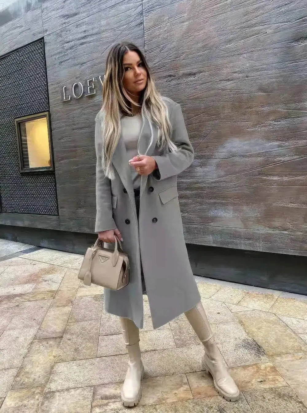 Damesjas Voor Woon-werkverkeer Met Lange Mouwen VIQA© NEDERLANDGrijs-XXL