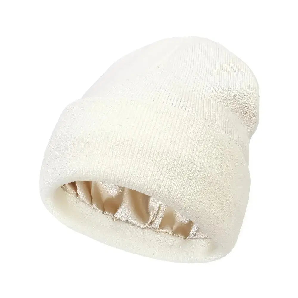 Gebreide Uniseks Kasjmier Muts VIQA© NEDERLANDWit