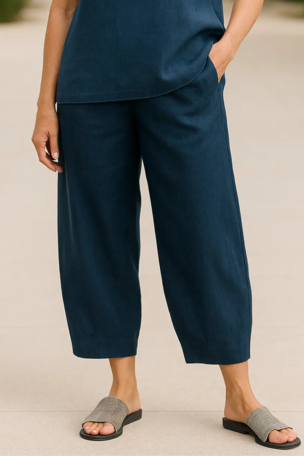 Broek Met Wijde Pijpen Voor Dames, Elastische Broek Met Hoge Taille, Zomerse Casual Broeken | VIQA VIQA© NEDERLAND