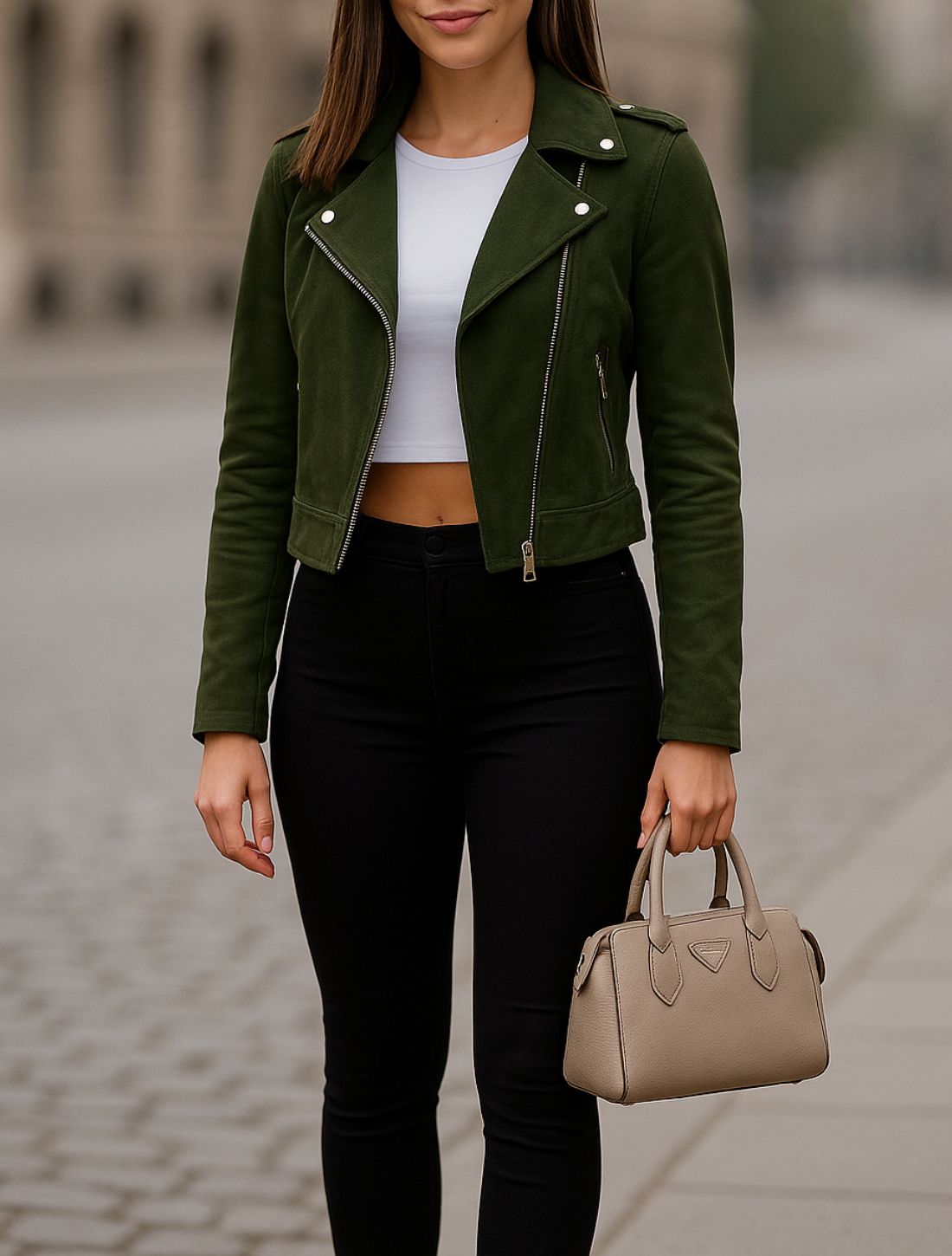 Dames Suede Velvet Korte Jas, Kant Rits Casual Mode Bovenkleding Jas | VIQA VIQA© NEDERLAND