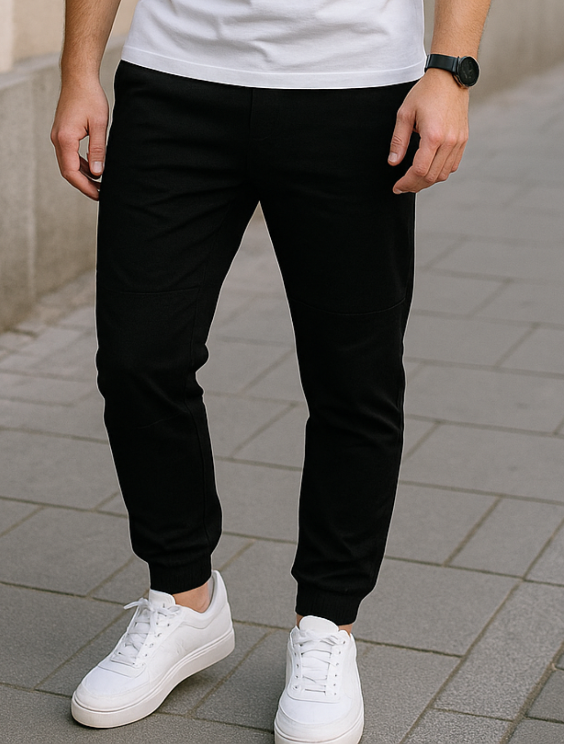 Heren Skinny Cargobroek Met Hoge Stretch, Casual Joggingbroek Met Meerdere Zakken Voor Buiten | VIQA VIQA© NEDERLAND