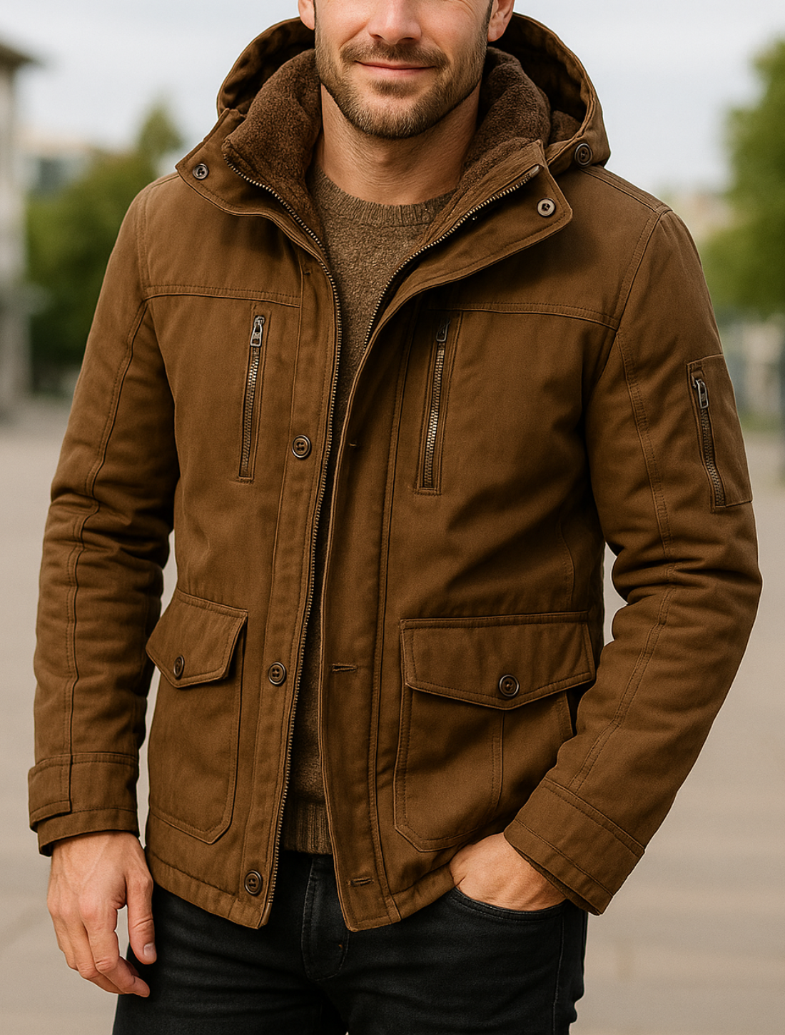 Gewatteerde Parka Voor Heren, Dikke Warme Winterjas, Casual Outdoor Trendparka | VIQA VIQA© NEDERLAND