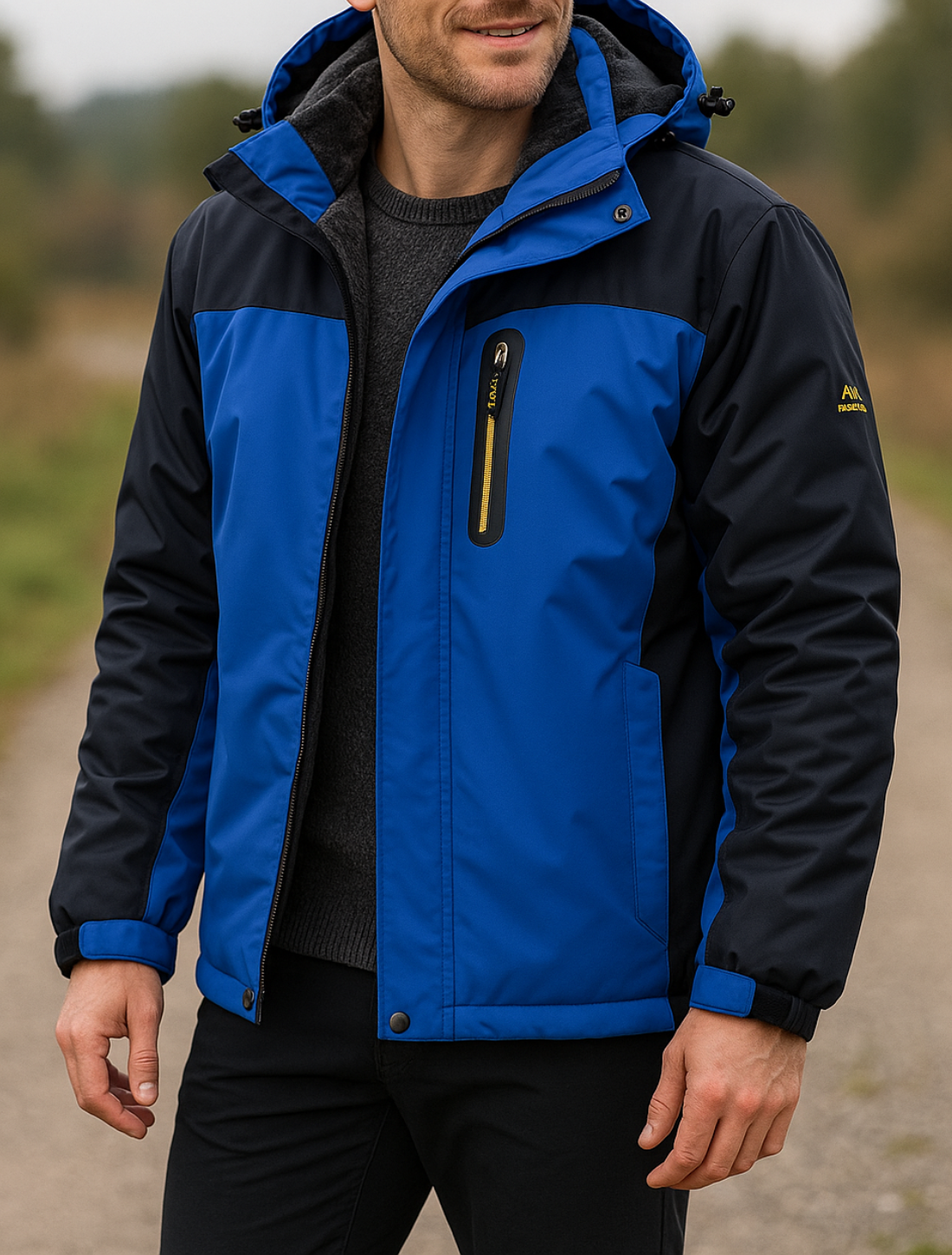 Zware Fleece Gevoerde Parka Voor Heren, Waterdichte Winddichte Ski- En Snowboardjas Met Afneembare Capuchon | VIQA VIQA© NEDERLAND