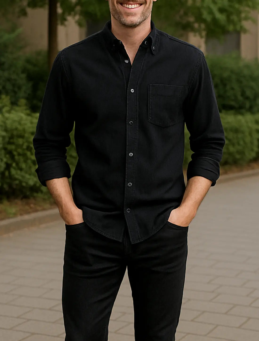 Zomerbroeken Voor Heren, ademende Losse Rechte Broeken, Effen Kleuren Casual Streetwear | VIQA VIQA© NEDERLANDZwart / 2XL