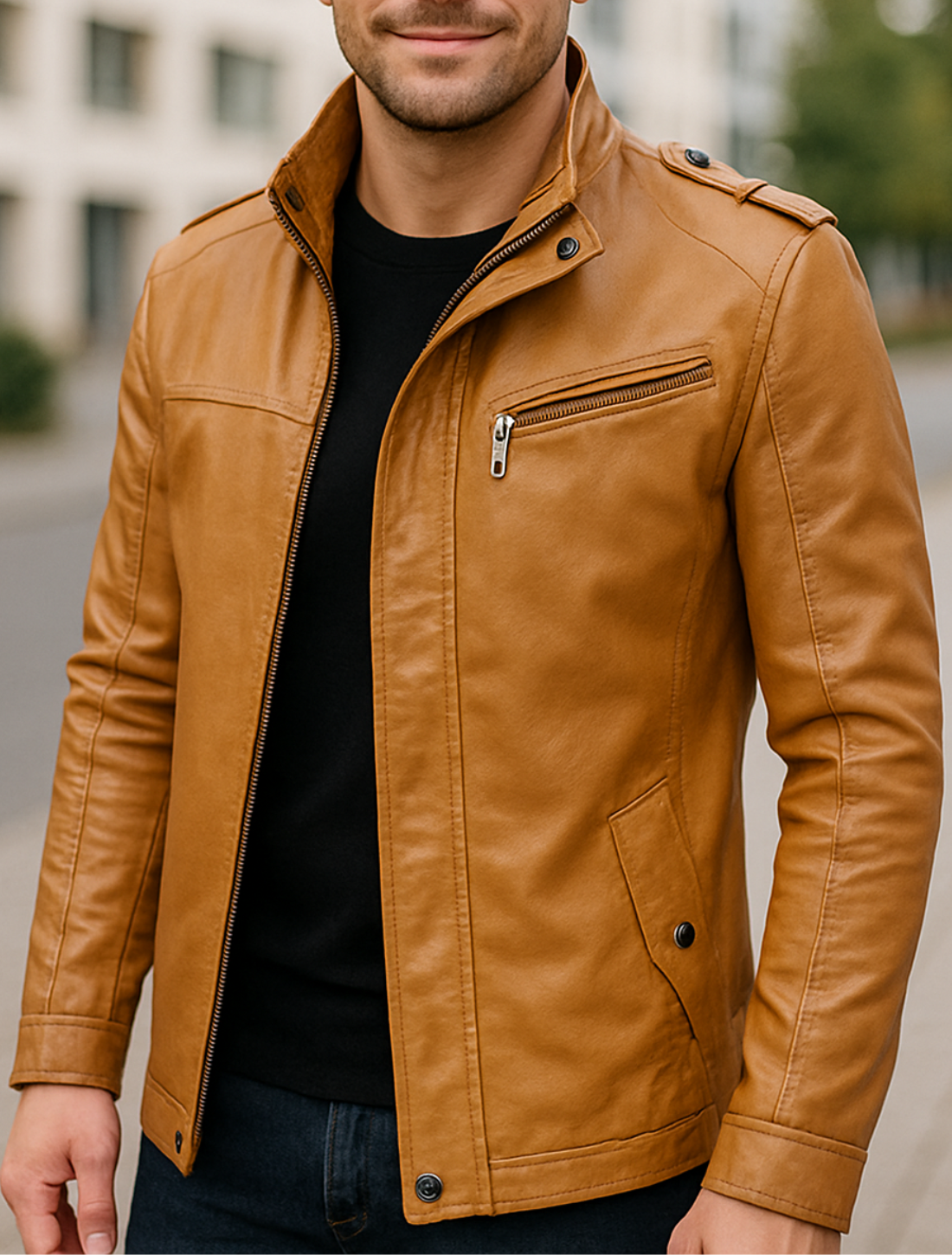 Heren Lange Leren Jas, Vintage Stijl Herfst Winterjas Met Zakken, Casual Warme Parka | VIQA VIQA© NEDERLAND