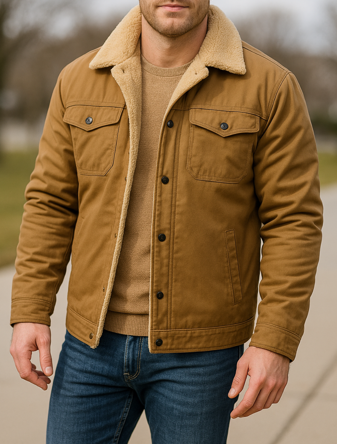 Heren Winter Fleece Jas, Dikke Warme Pluche Jas, Casual Herfst Bovenkleding | VIQA VIQA© NEDERLAND