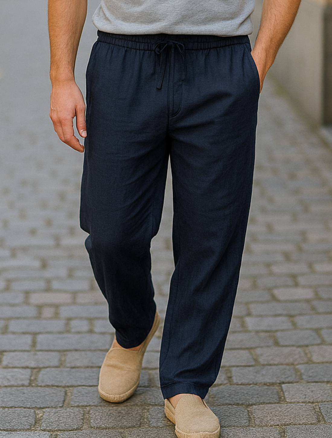 Herenbroek Met Rechte Pijpen, Lichtgewicht Ademende Casual Strandbroek | VIQA VIQA© NEDERLAND