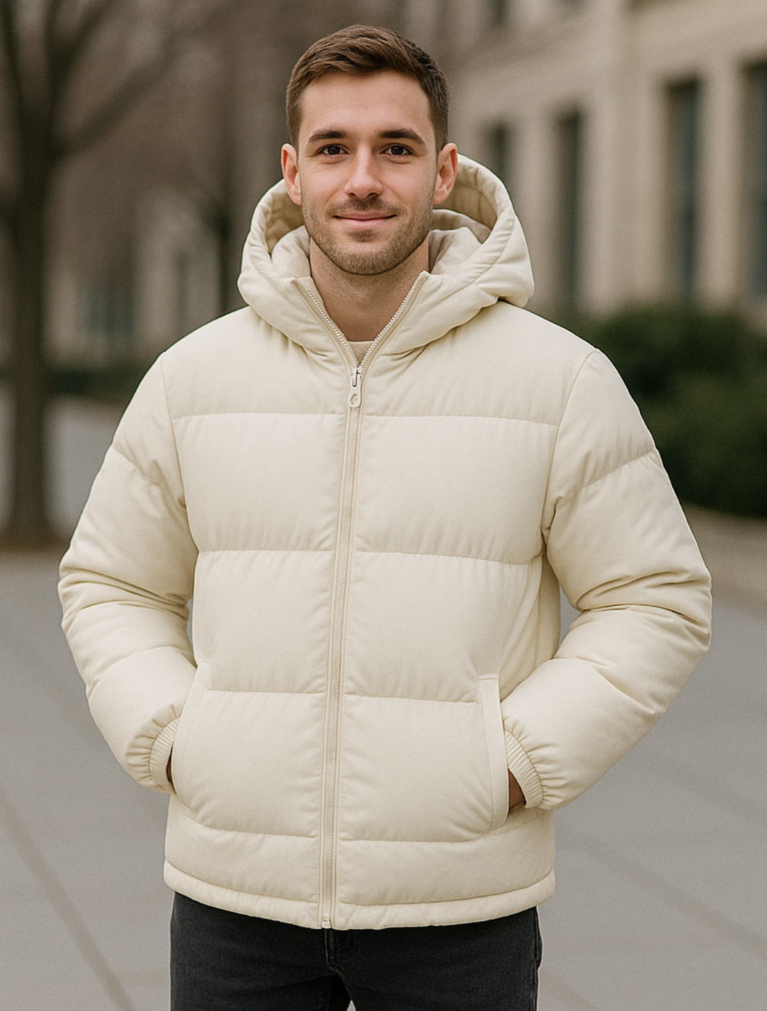 Heren Pufferjas, Dikke Warme Jas Met Capuchon, Winter Losse Broodstijl Bovenkleding | VIQA VIQA© NEDERLAND