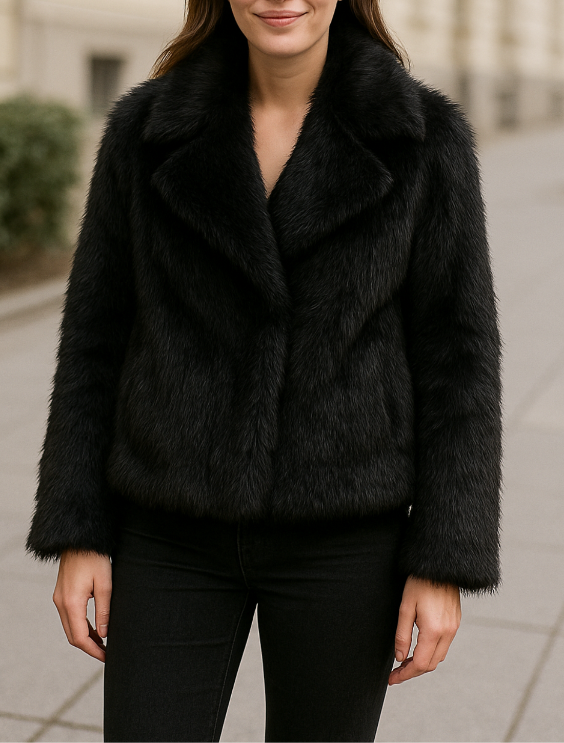 Elegante Nepbontjas Voor Dames, Zachte, Warme Jas Met Revers, Herfst En Winter Bovenkleding | VIQA VIQA© NEDERLAND