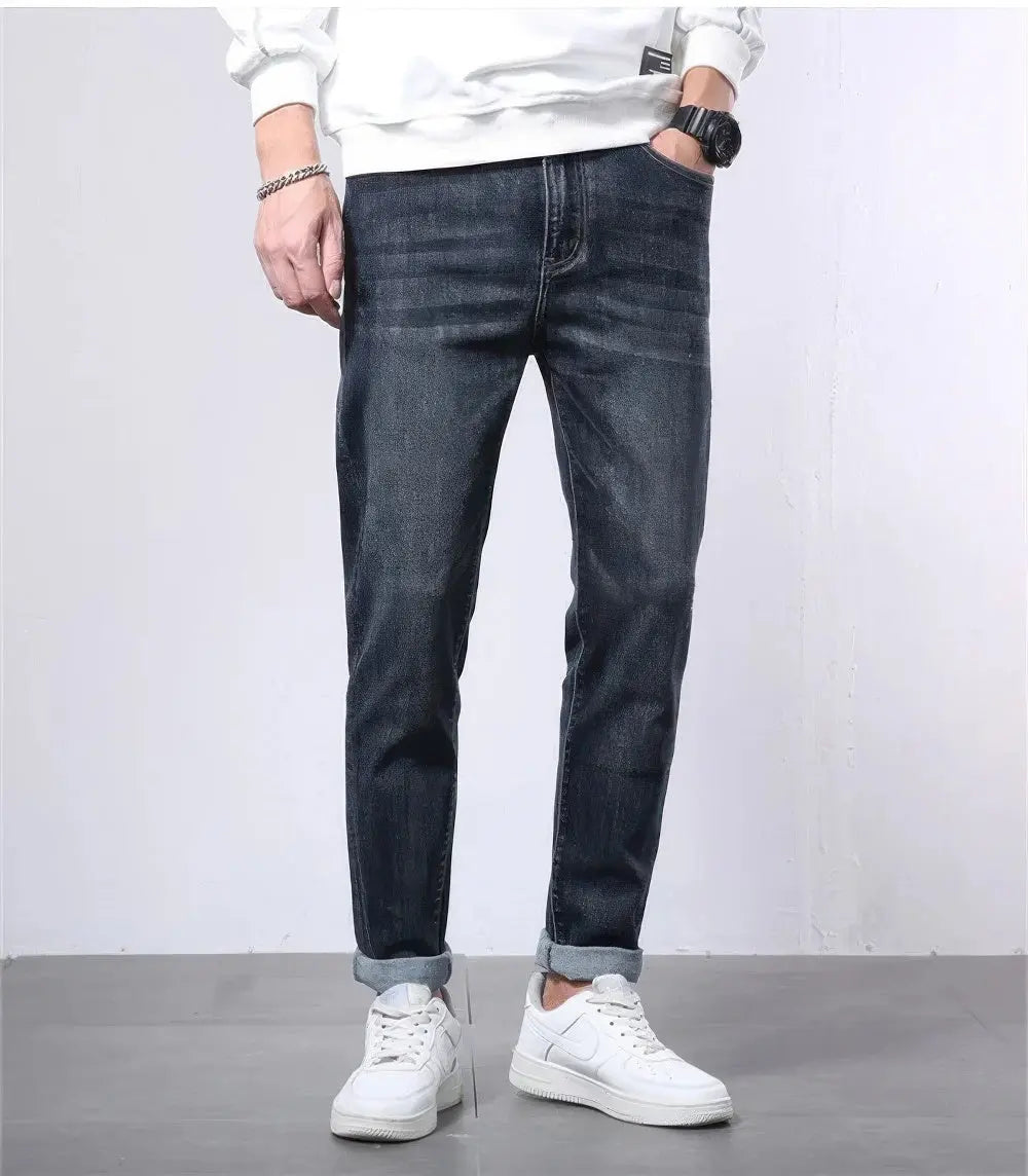 Heren Spijker Broeken Extra Lang VIQA© NEDERLANDBlauw-Grij-42