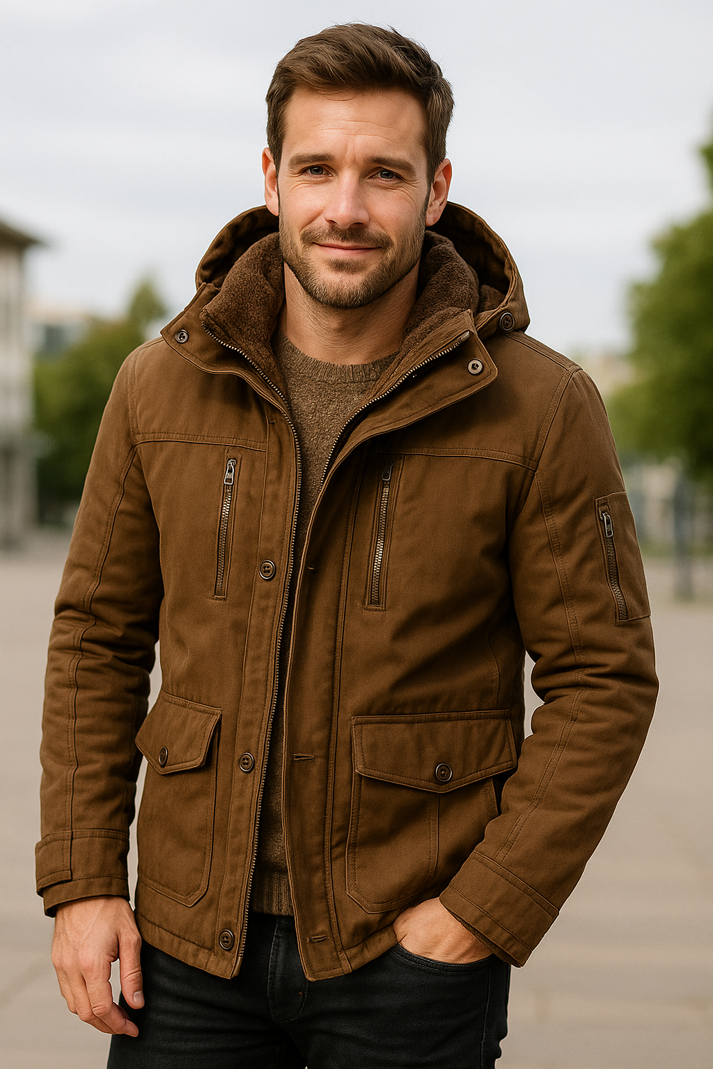 Gewatteerde Parka Voor Heren, Dikke Warme Winterjas, Casual Outdoor Trendparka | VIQA VIQA© NEDERLAND