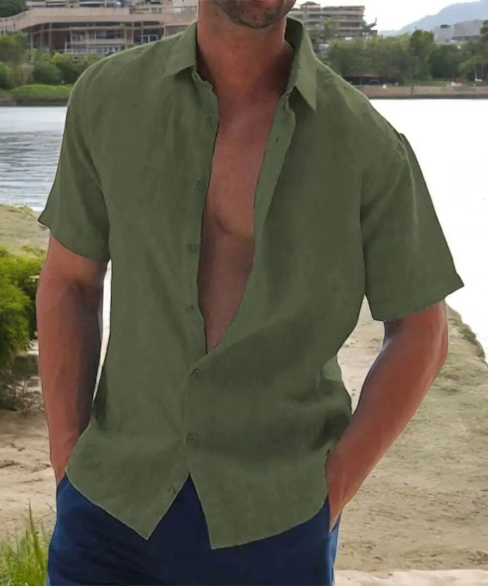 Brett Heren Comfort Overhemd VIQA© NEDERLANDGroen-2XL