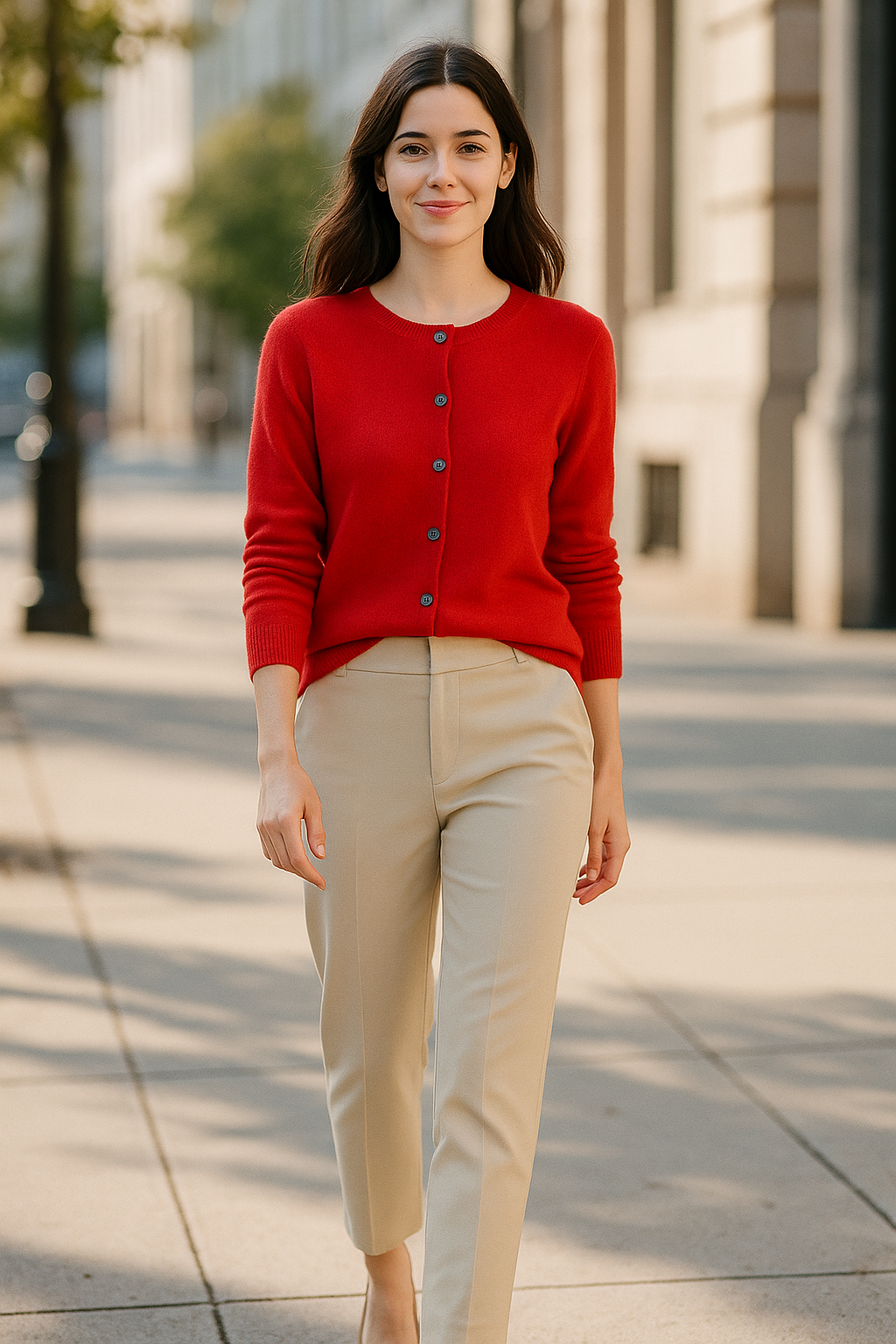 Dames Merinowollen Kardigan, Chique Zachte Gebreide Trui Met Ronde Hals Voor Herfst En Winter | VIQA VIQA© NEDERLAND