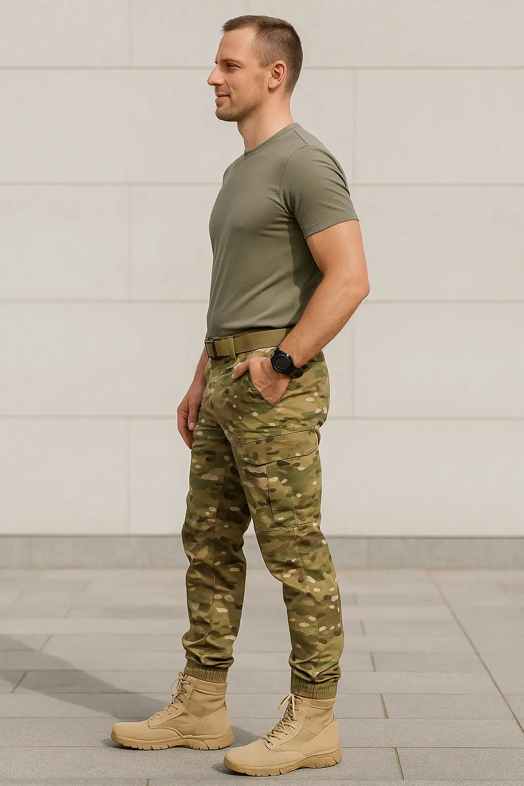 Heren Tactische Cargojoggingbroek, Outdoor Camouflagebroek, Lichtgewicht Jacht- en Wandelwerkkleding | VIQA VIQA© NEDERLAND