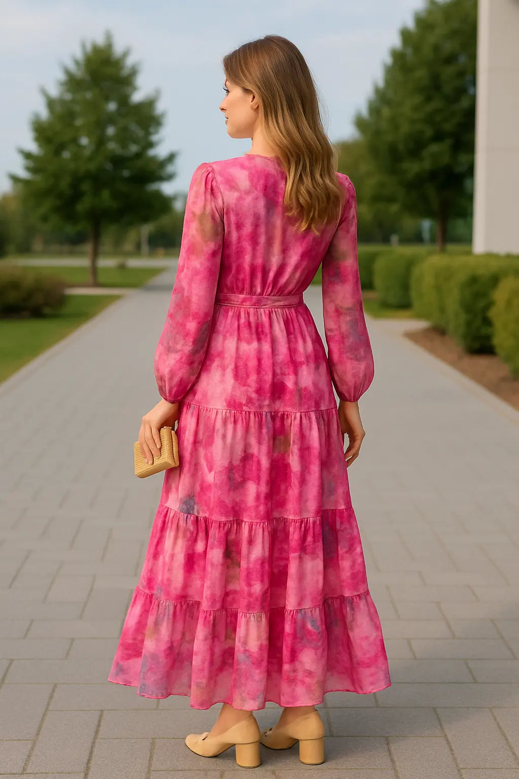 Elegante Gala Jurk Voor Dames, Avondjurk Met Print, Herfst Bruiloft Gast Outfit | VIQA VIQA© NEDERLAND