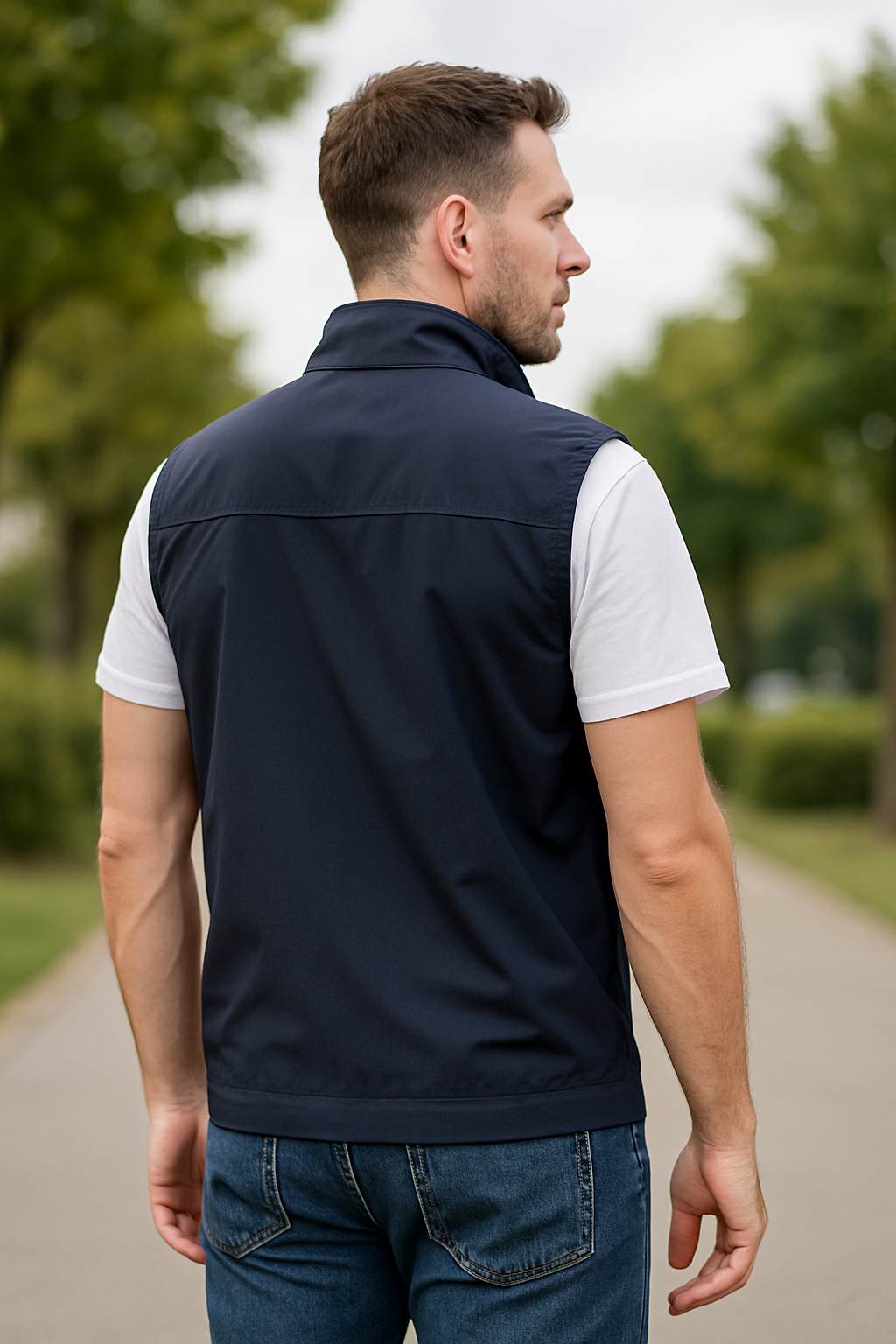 Sneldrogend Mouwloos Vest Met Meerdere Zakken Voor Heren, Casual Vest Met Opstaande Kraag Voor Buitengebruik | VIQA VIQA© NEDERLAND