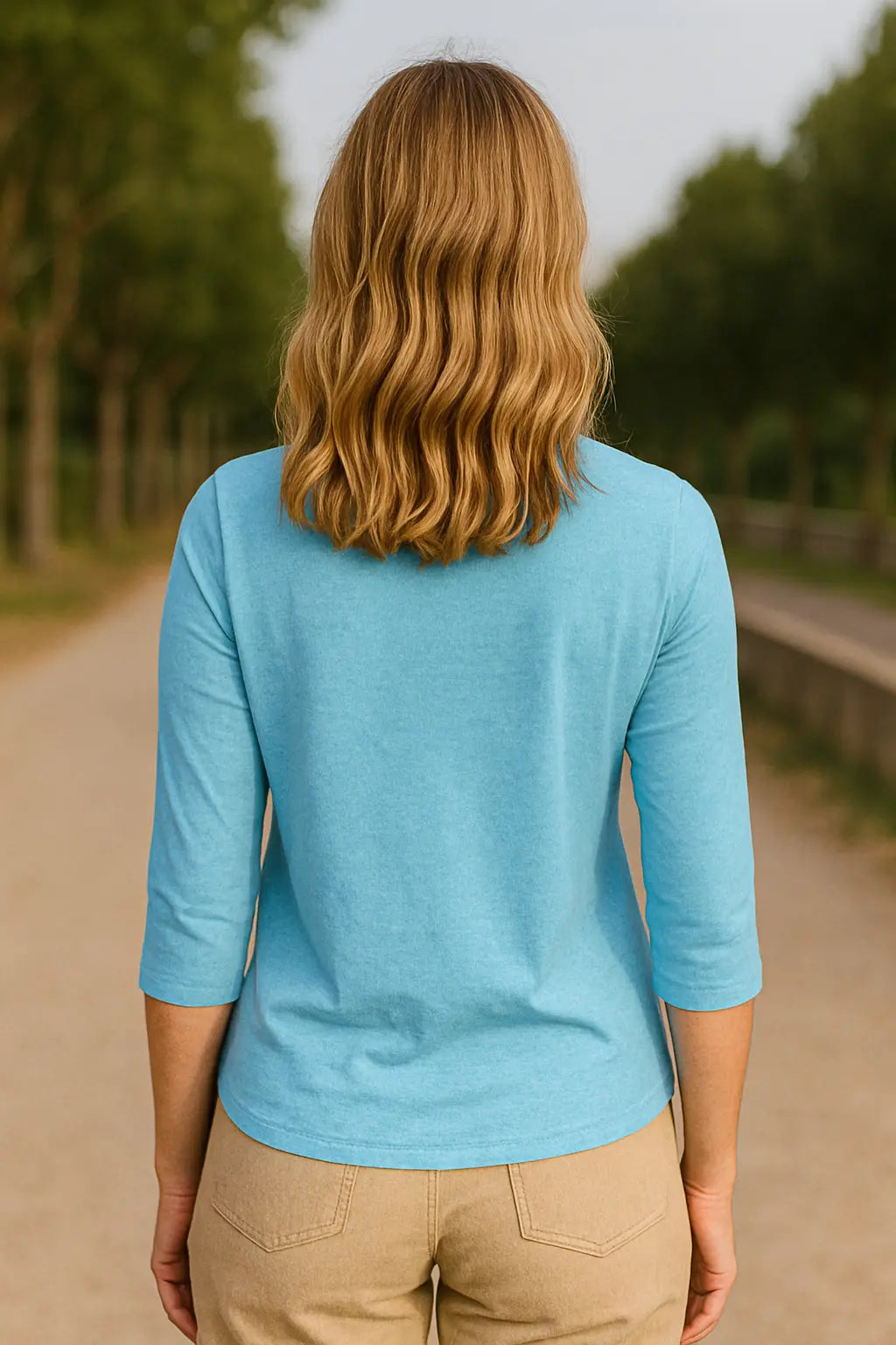 Dames Zomer Gedrukt T-Shirt, Ronde Hals 3/4 Mouwen Casual Blouse, Lichtgewicht Veelkleurig Top | VIQA VIQA© NEDERLAND