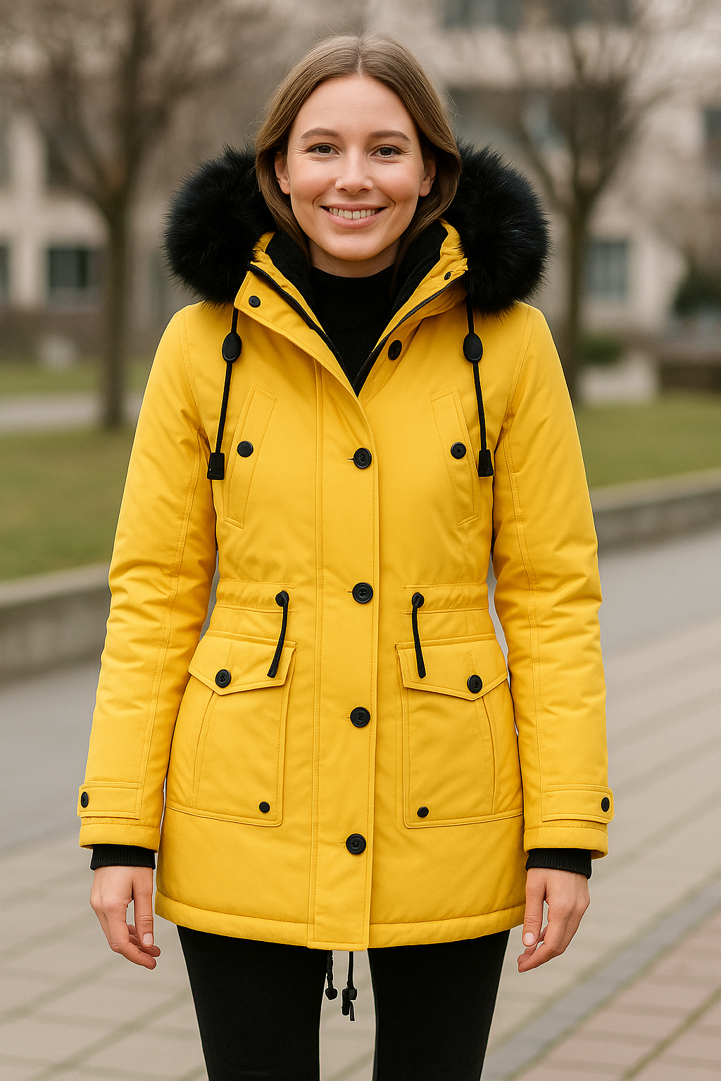 Dikke Pluche Parka Voor Dames, Winterjack Van Katoen Met Capuchon En Bontkraag, Warme Jas | VIQA VIQA© NEDERLAND