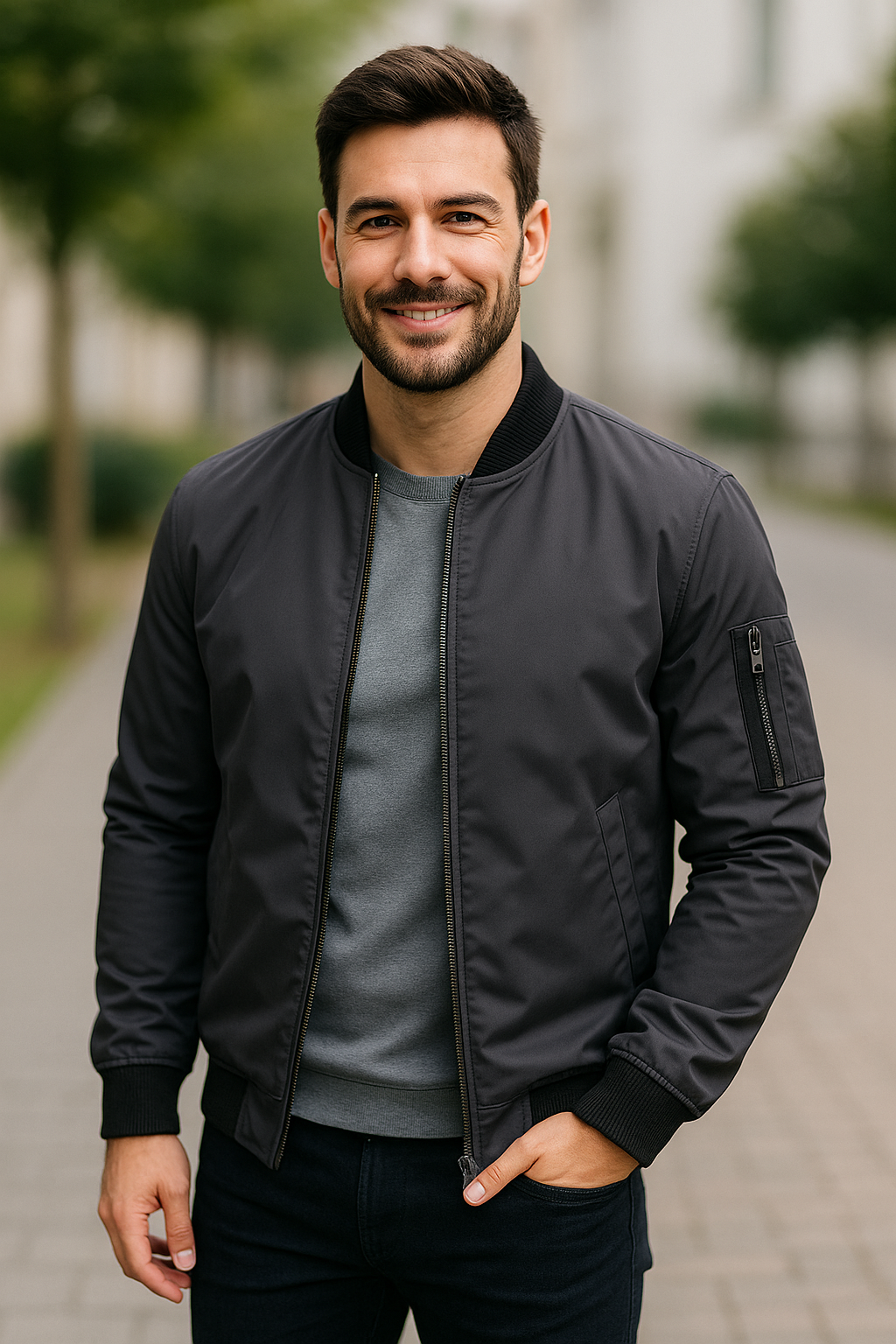 Heren Winterjas met voering, halflange katoenen parka met capuchon, warme thermische windjack | VIQA VIQA© NEDERLAND