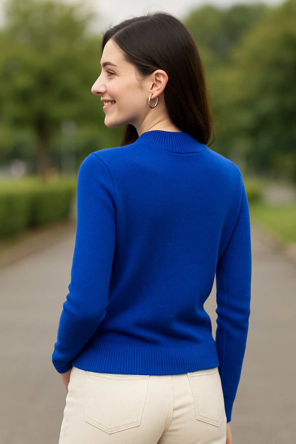 Dames Merinowollen Trui Met Hoge Kraag, Herfst En Winter Kasjmier Gebreide Pullover Top | VIQA VIQA© NEDERLAND