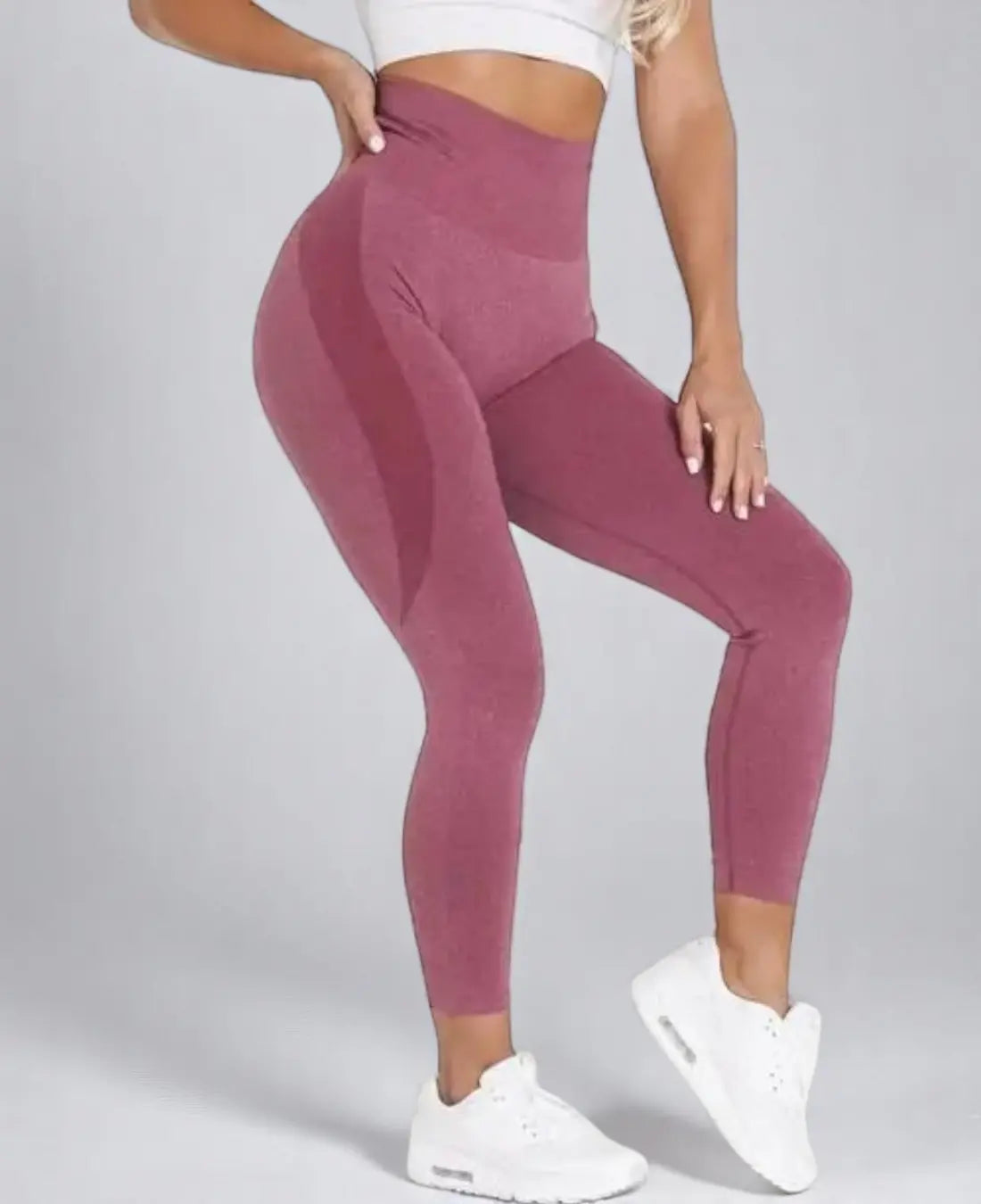 Sofie Dames Naadloze Yoga Legging Met Hoge Taille VIQA© NEDERLANDRoze-2XL