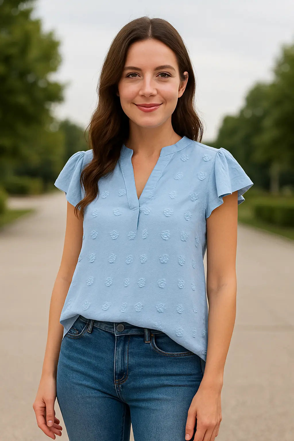 Dames Zomer Blouse, Effen Kleur Losse Pasvorm Shirt, Elegante Casual Top | VIQA VIQA© NEDERLAND