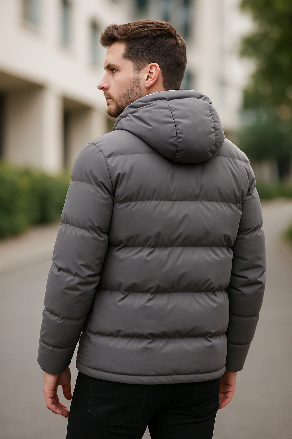 Heren Winterjas Met Capuchon, Casual Lange Mouwen Windjack Gewatteerde Jas Streetwear | VIQA VIQA© NEDERLAND