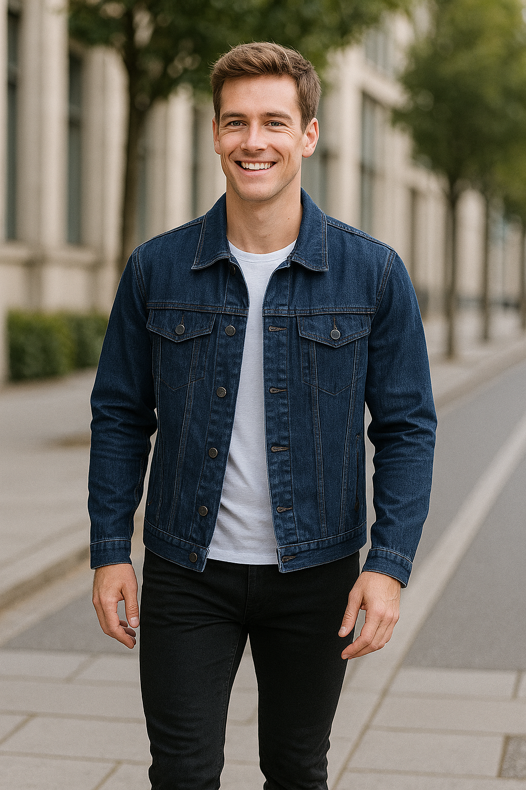 Winter Denim Jas Voor Heren, Katoen Gewatteerd, Dik, Warm, Casual Bovenkleding | VIQA VIQA© NEDERLAND