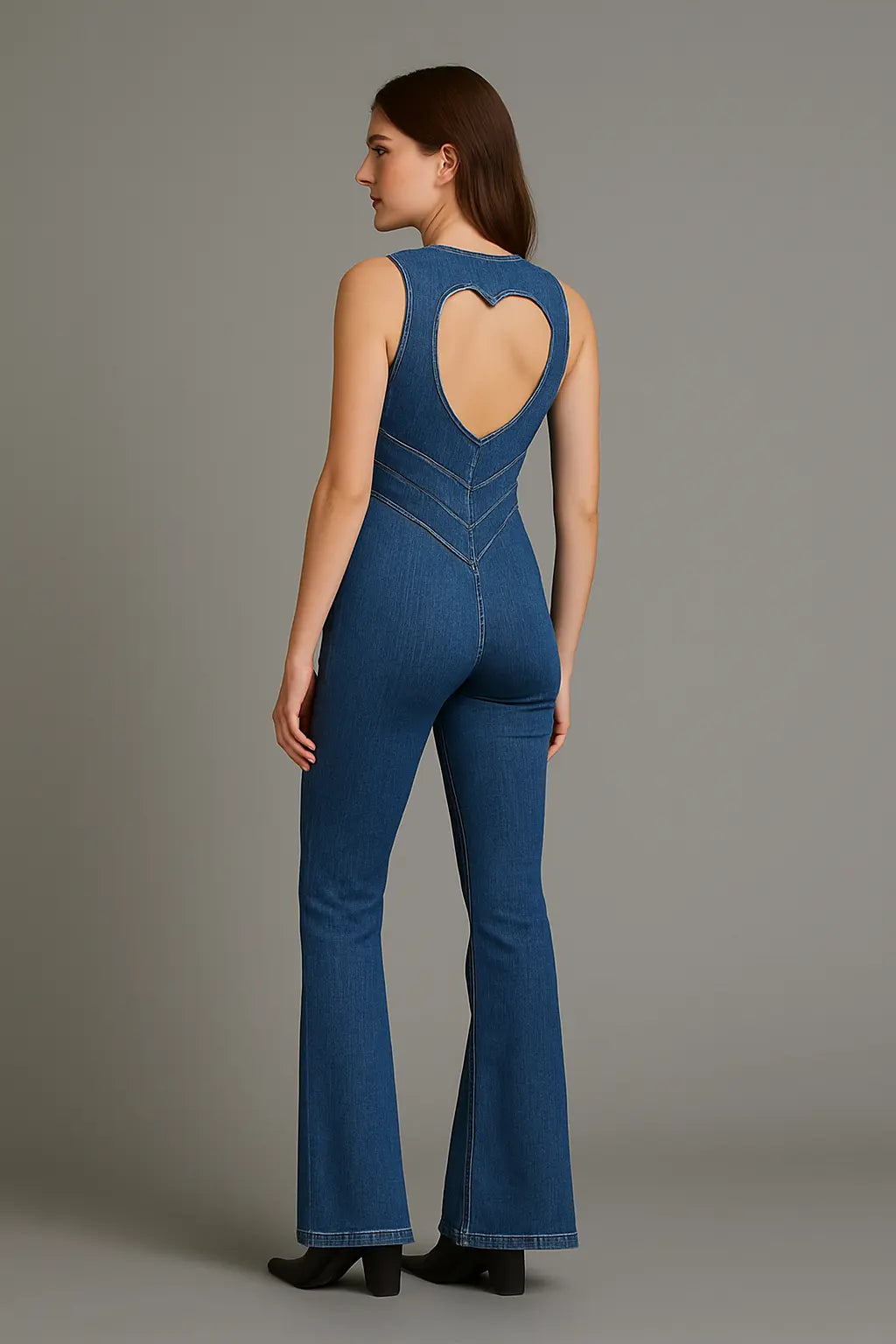 Brooke Dames Denim Jumpsuit Met Rits VIQA© NEDERLAND