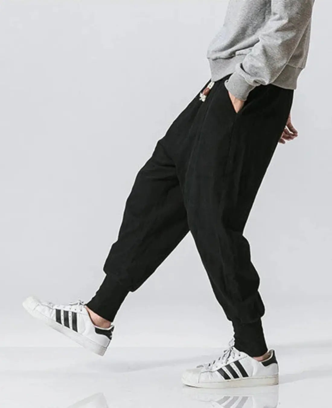 Katoenen Linnen Harem Broek Voor Heren, Baggy Joggers, Elastische Taillebroek | VIQA VIQA© NEDERLAND