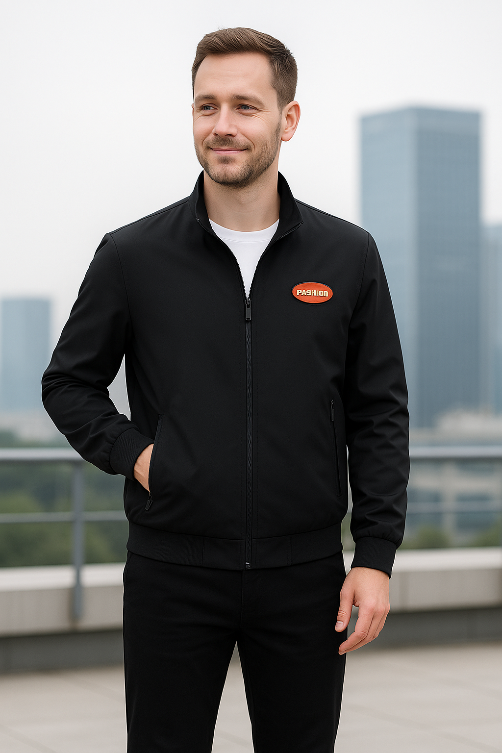 Herenjasje Met Opstaande Kraag, Casual Zakelijke Jas Veelzijdige Bovenkleding | VIQA VIQA© NEDERLAND