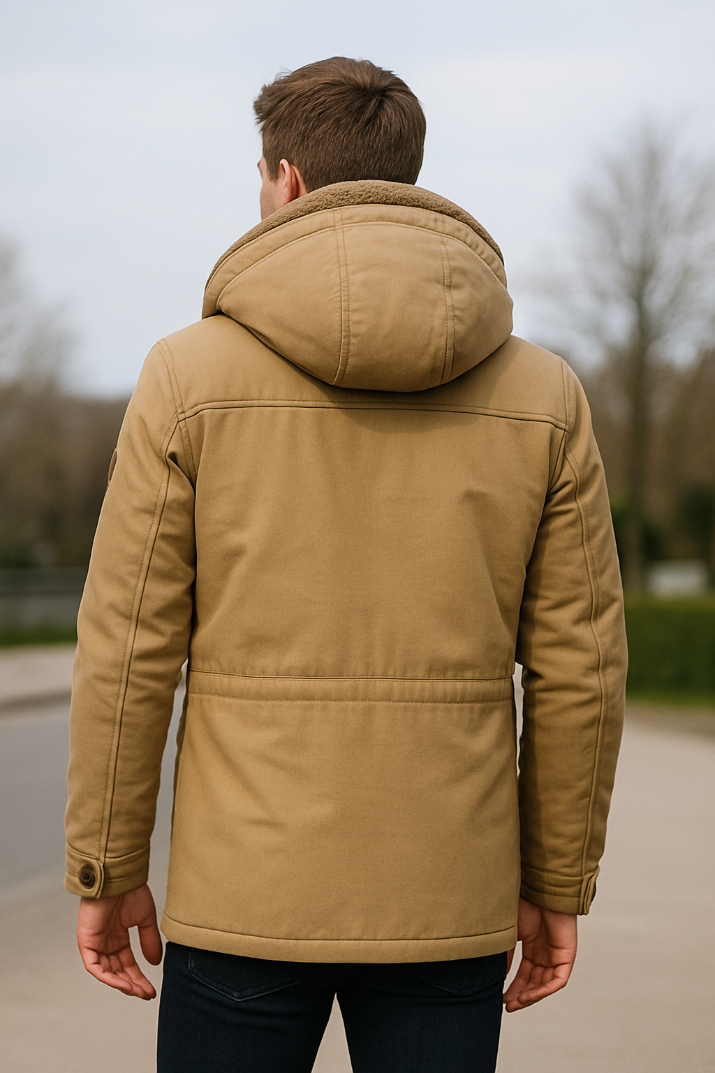 Gewatteerde Herenjas, Halflange Fleece Gevoerde Winterjas, Dikke Warme Bovenkleding | VIQA VIQA© NEDERLAND