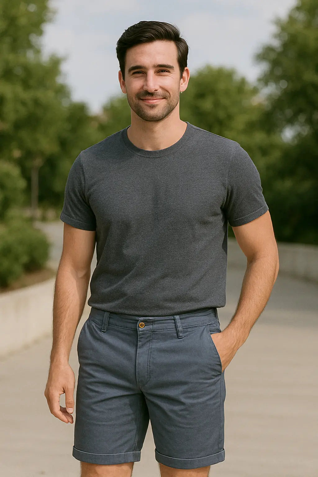 Heren Katoenen Shorts, Elastische Taille Korte Broek, Casual Hoge Kwaliteit Zomer Kleding | VIQA VIQA© NEDERLAND