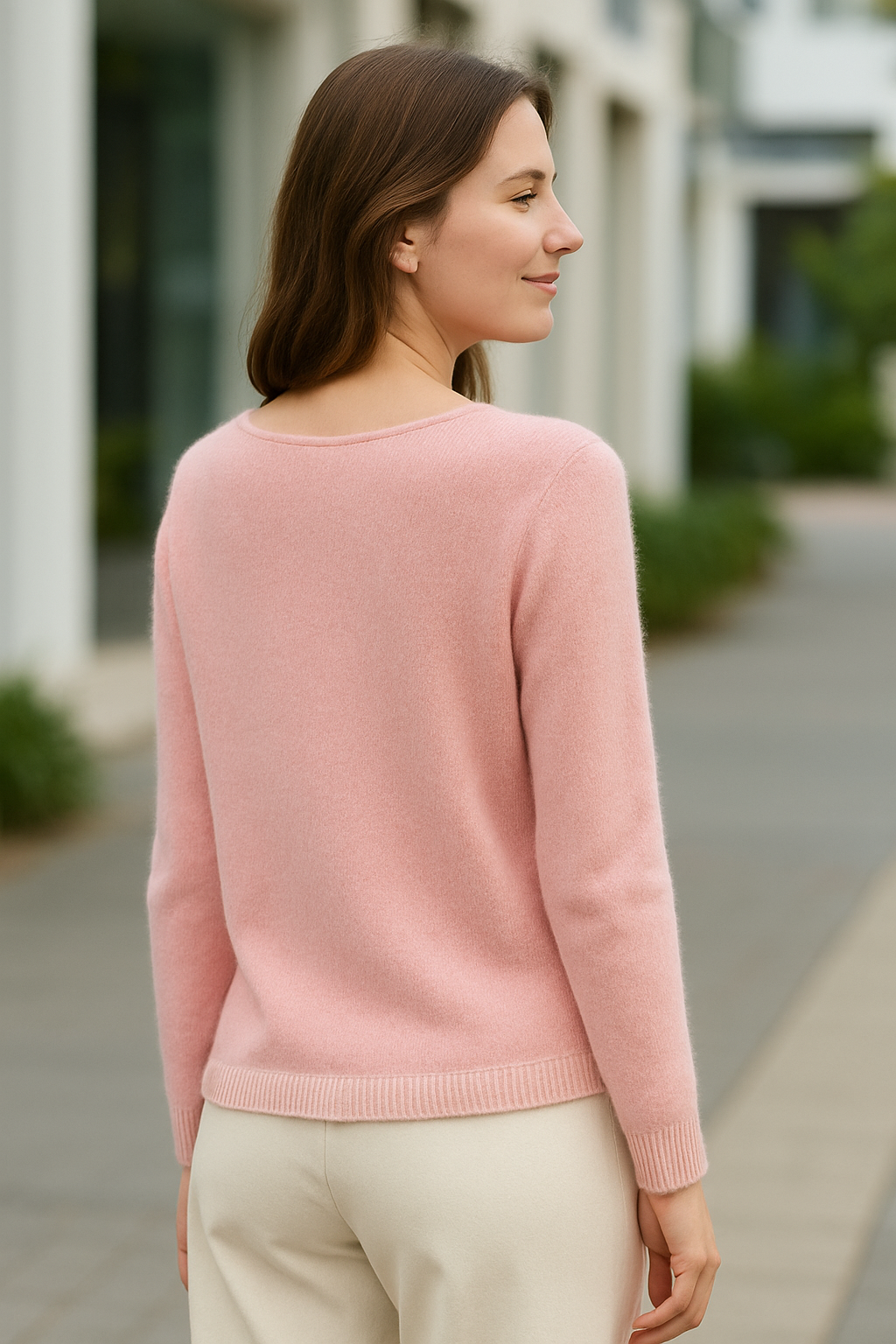 Dames Kasjmier Gebreide Vest, Effen O-Hals Enkel-Breasted Trui Top, Winter Herfst Breiwerk | VIQA VIQA© NEDERLAND