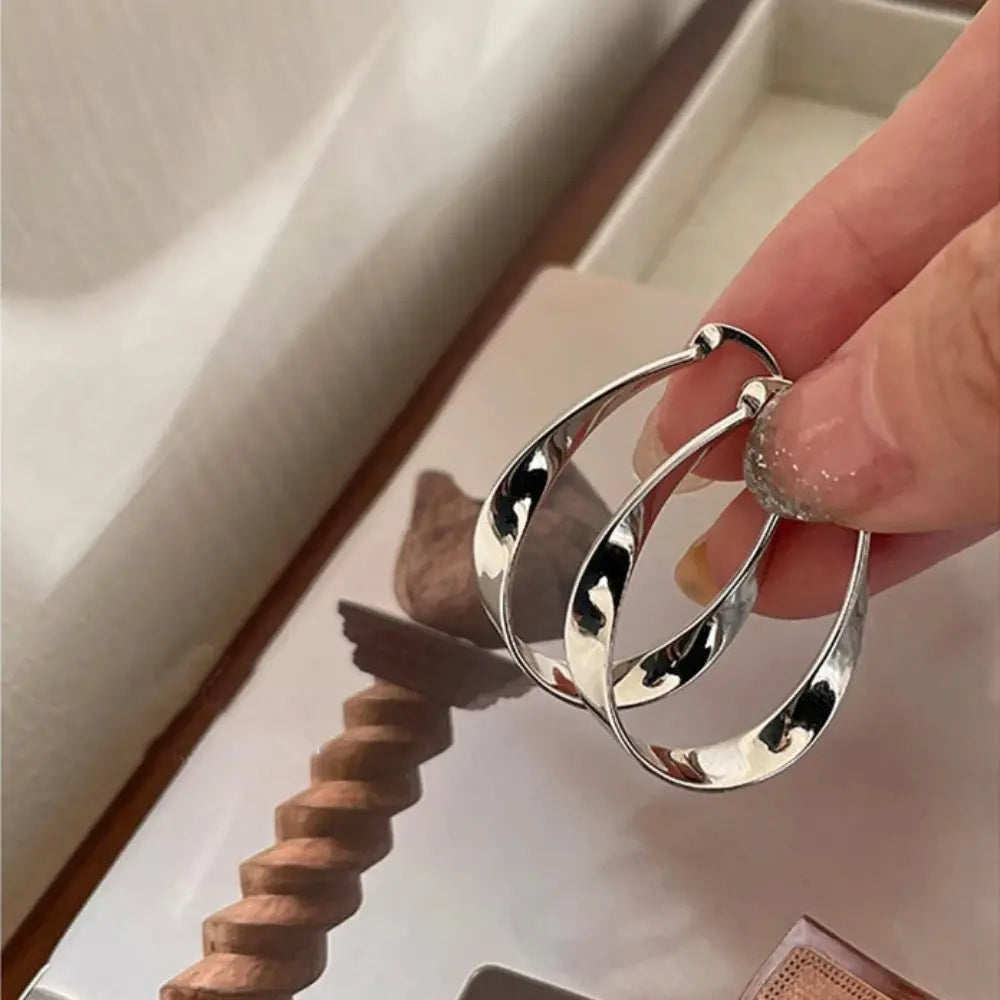 925 Sterling Zilveren Gedraaide Boog Oorbellen Voor Dames VIQA© NEDERLAND