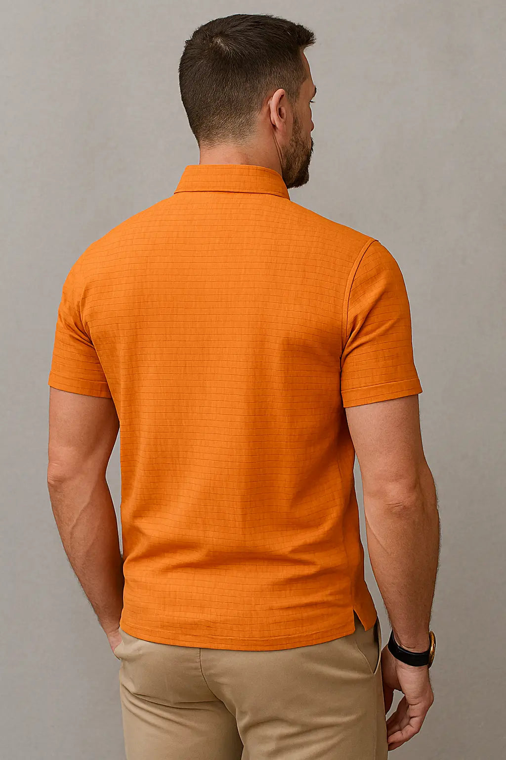 Barry Heren Oranje Polo Shirt Met Zak VIQA© NEDERLAND