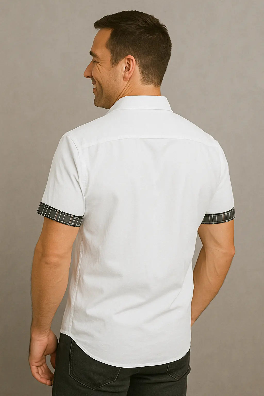 Dylan Heren Katoen Casual Overhemd Met Korte Mouwen VIQA© NEDERLAND