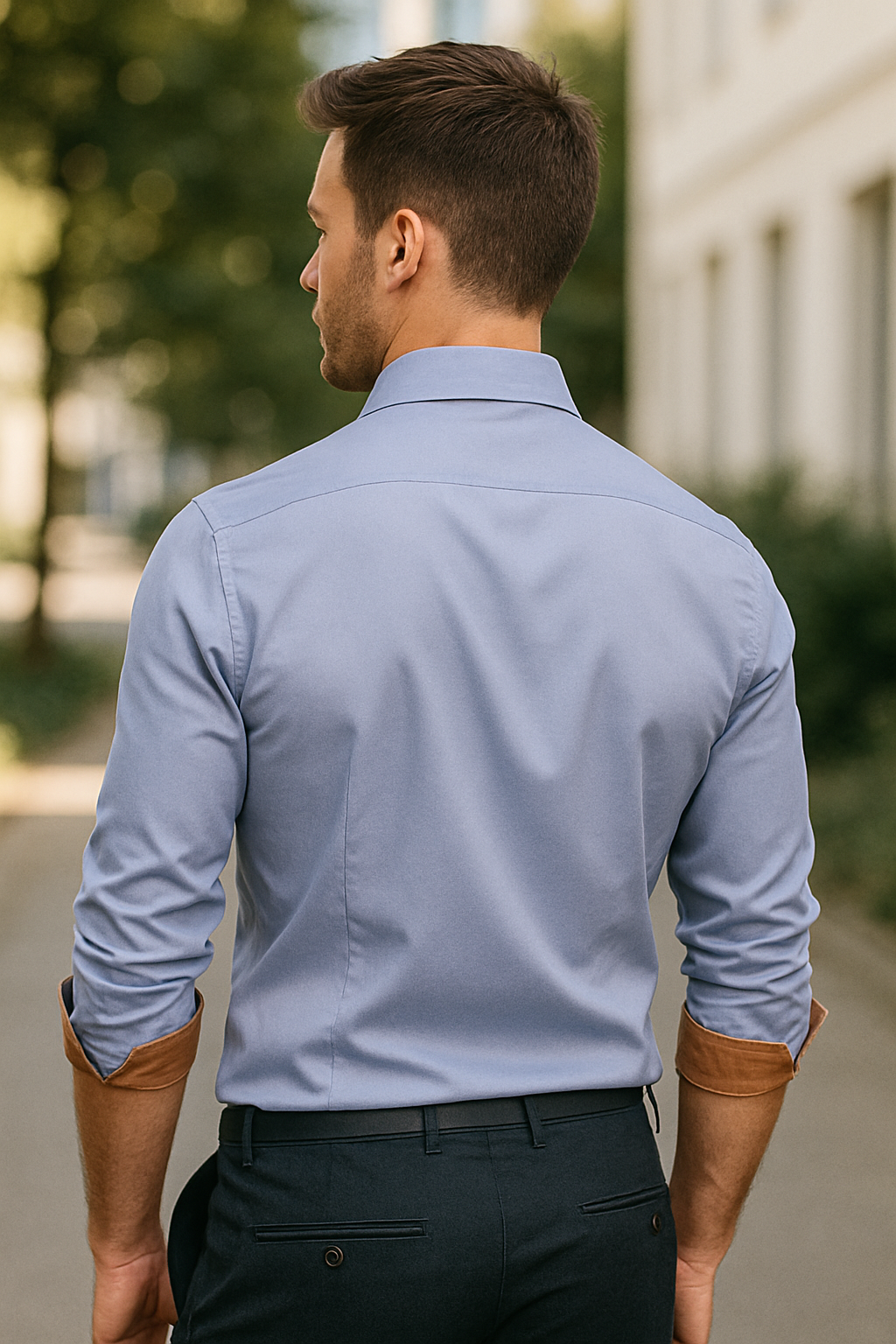 Herenoverhemd Met Knopen, Slim Pasvorm, Lange Mouwen, Casual, Bedrukt, Effen Kleur | VIQA VIQA© NEDERLAND