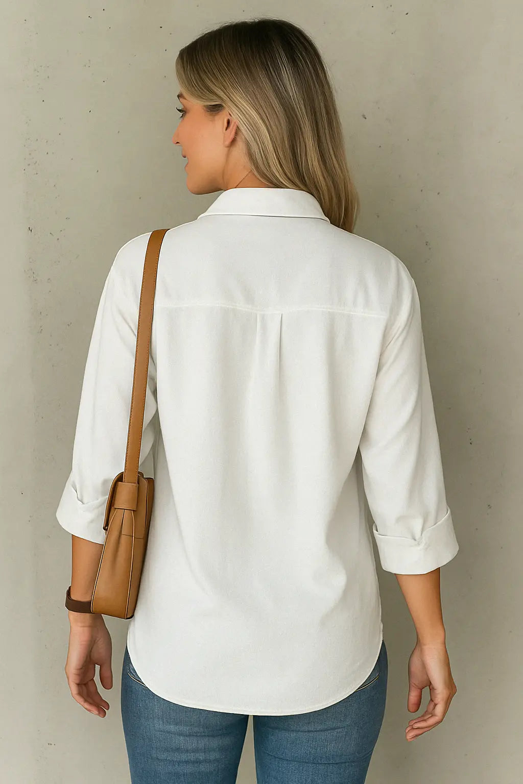 Marcia Dames V-Hals Blouse Met Lange Mouwen VIQA© NEDERLAND