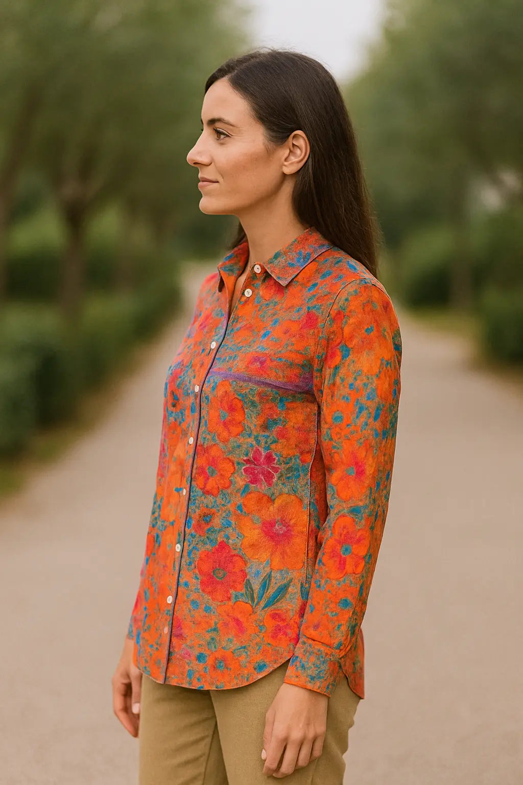 Dames Lange Mouwen Shirt, Losjes Fit Casual Top, Lichtgewicht En Ademend Blouse | VIQA VIQA© NEDERLAND