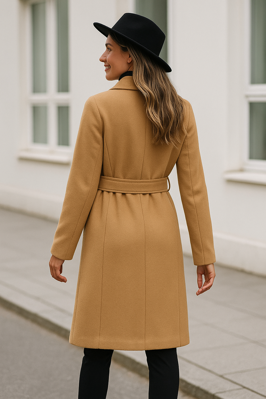Dames Wollen Trenchcoat, Double Breasted Overcoat, Elegante Herfst Winter Casual Jas | VIQA VIQA© NEDERLAND