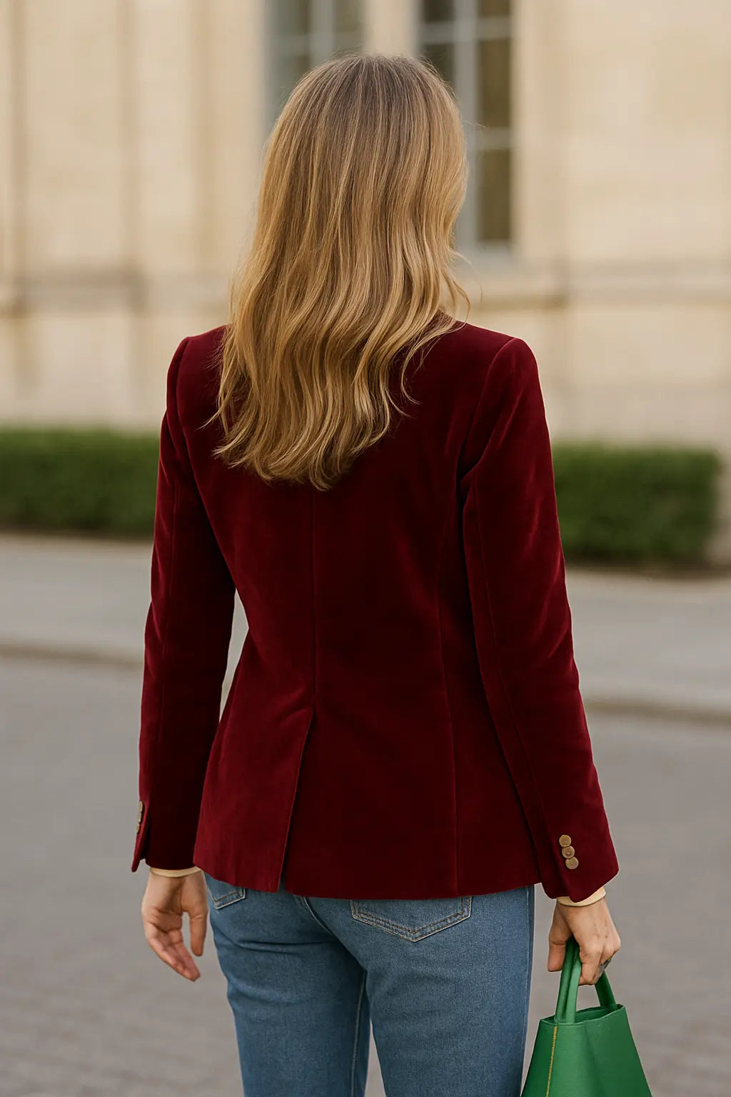 Fluwelen Blazer Voor Dames, Eegante Slim Pasvorm Jasje Met Kap, Zakelijke Jas | VIQA VIQA© NEDERLAND