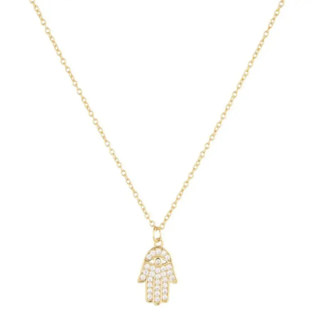 925 Sterling Zilveren INS Diamant Beschermingshanger Voor Dames VIQA© NEDERLANDGoud-hand