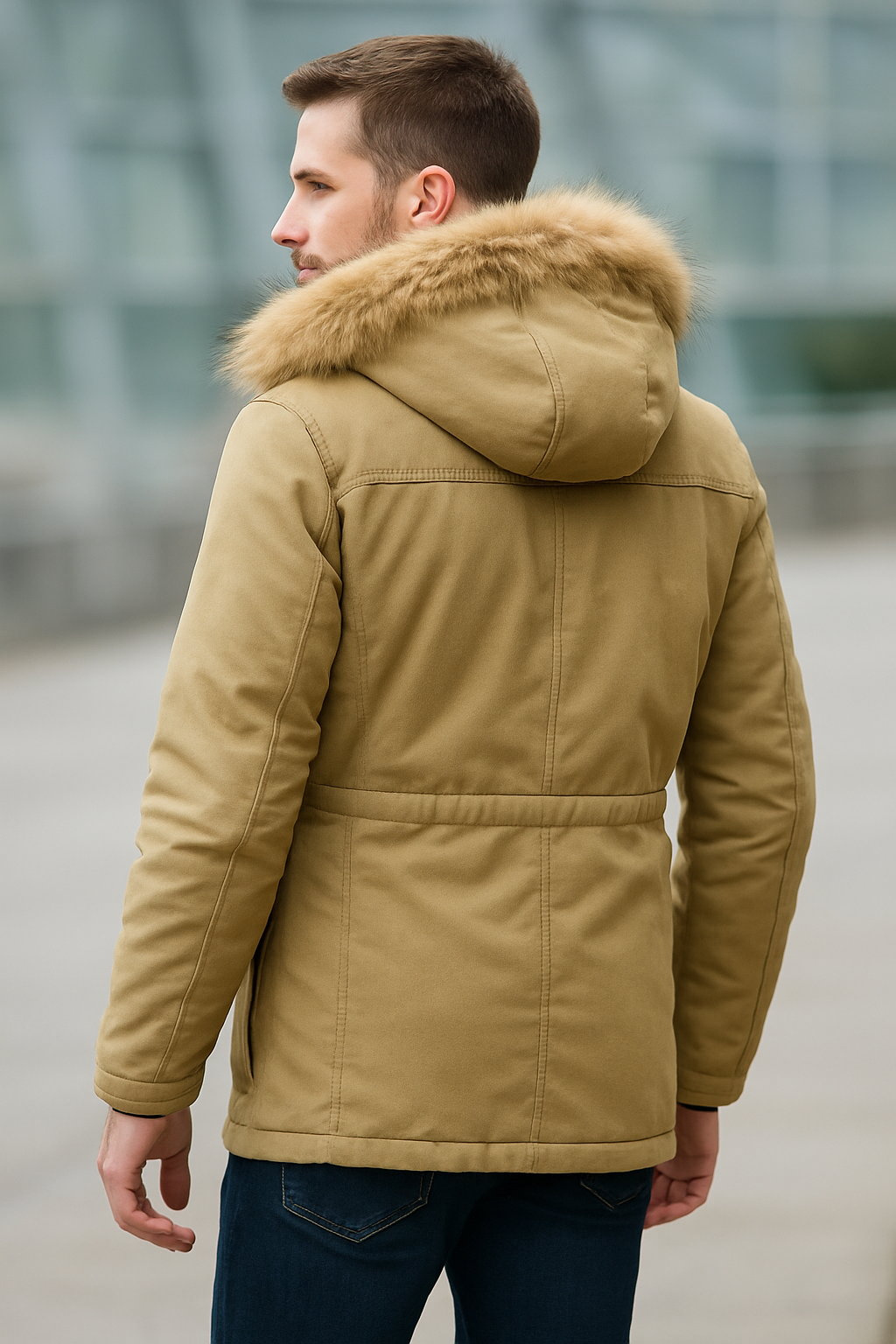 Heren Winterparka, Dikke Fluwelen Outdoorjas Met Meerdere Zakken, Warme Casual Parka | VIQA VIQA© NEDERLAND