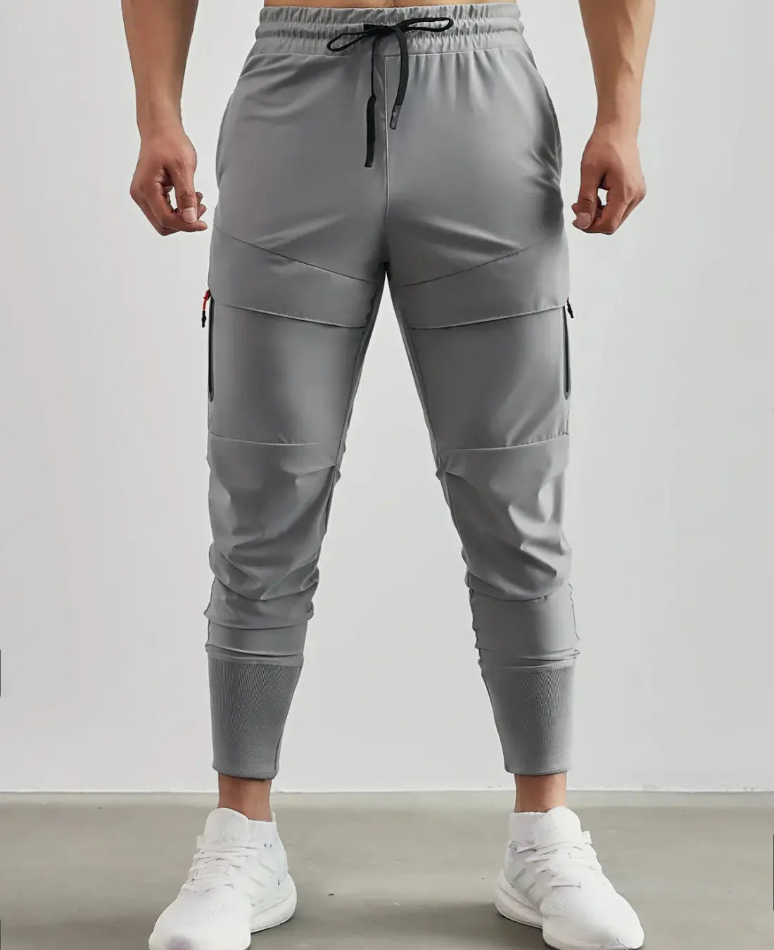 Heren Actieve Stretch Joggingbroek VIQA© NEDERLANDGrijs-2XL