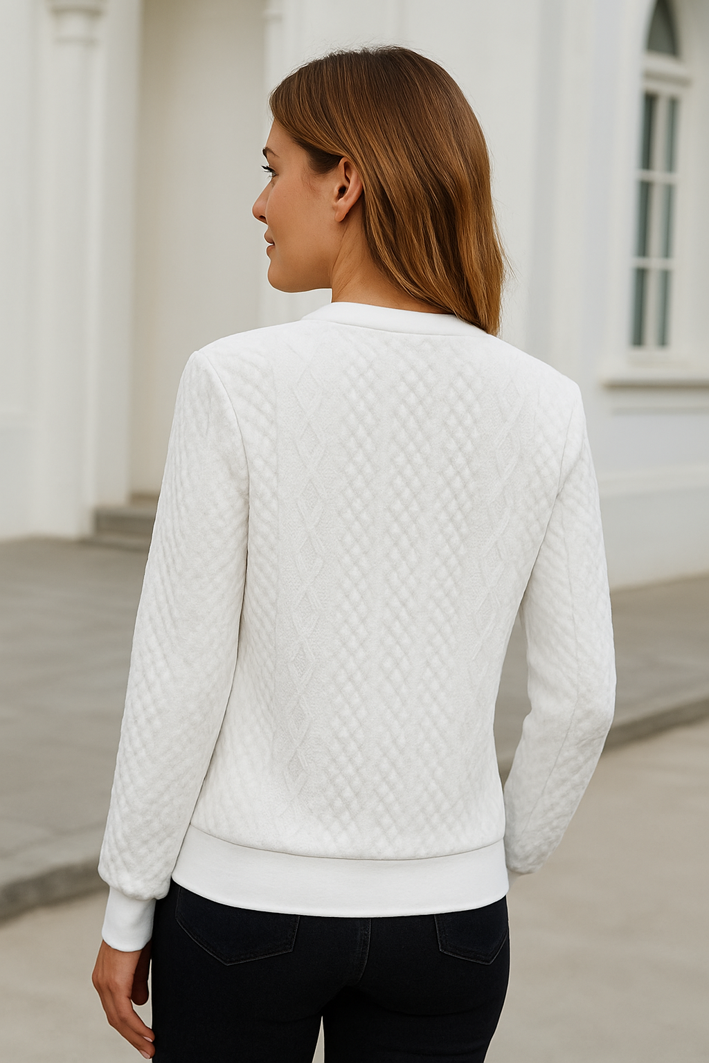 Dames Trui, Staande Kraag Ritssweatshirt, Herfst Winter Warme Losse Lange Mouw Casual Top | VIQA VIQA© NEDERLAND