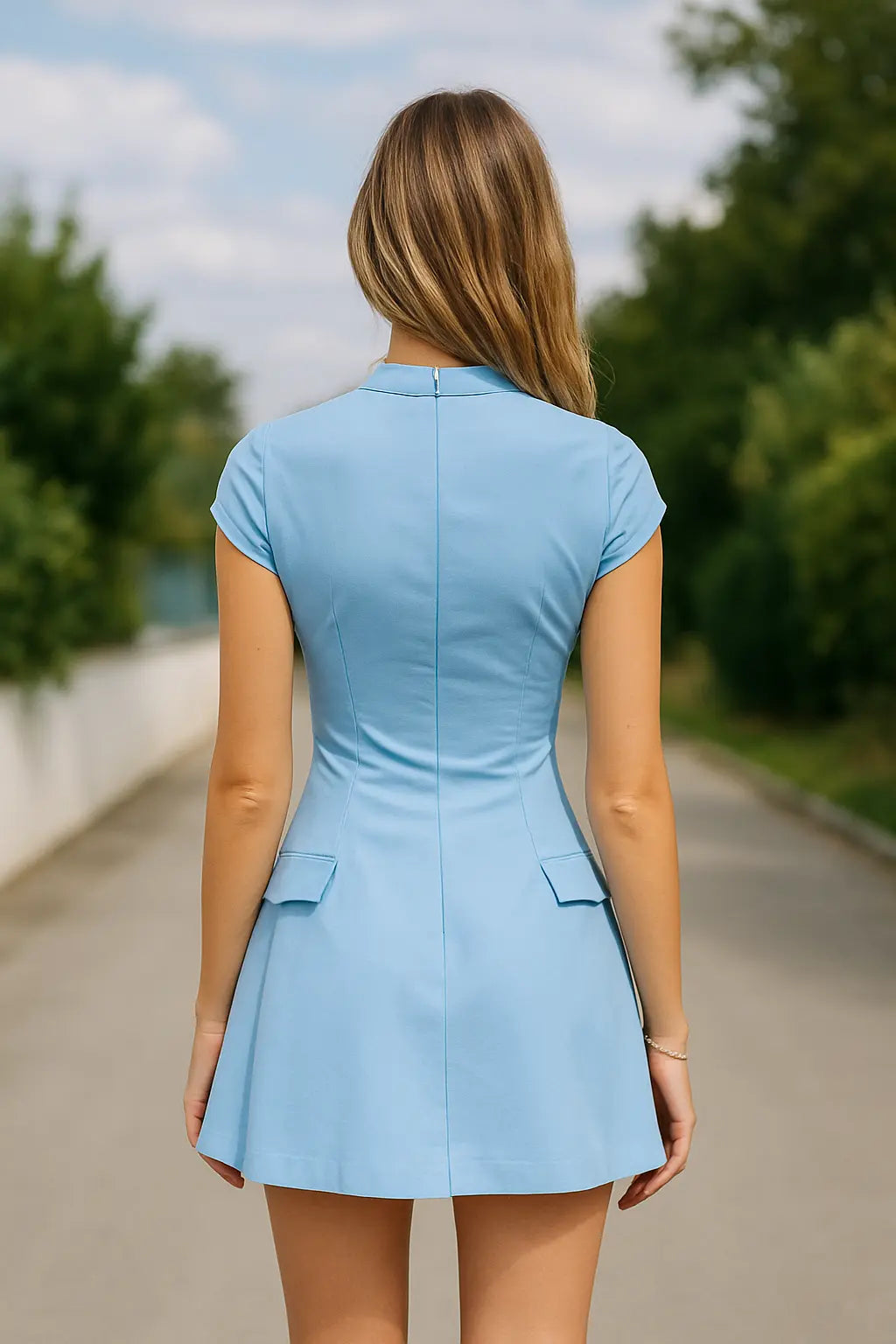 Dames Mouwloze Mini Jurk, Casual Zomer O-Hals Hoge Taille Slank Fit Korte Jurk | VIQA VIQA© NEDERLAND