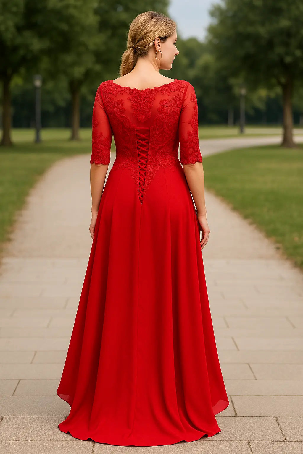 Dames Maxi Gala Jurk, Elegante Lange Bruiloft A-Lijn Feestjurk | VIQA VIQA© NEDERLAND