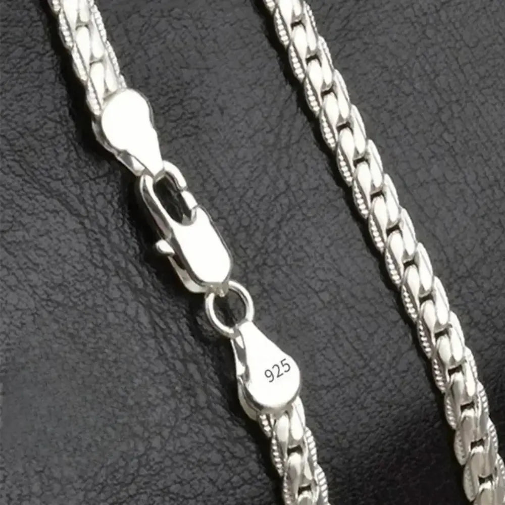 Unisex Vlekstaal 5MM 18K Geplateerde Ketting VIQA© NEDERLAND